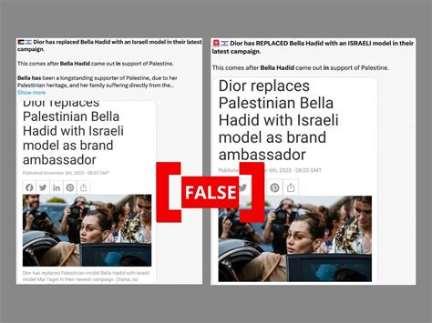 christian dior support israel|FACT CHECK: No, Dior Did Not Replace Bella Hadid With.